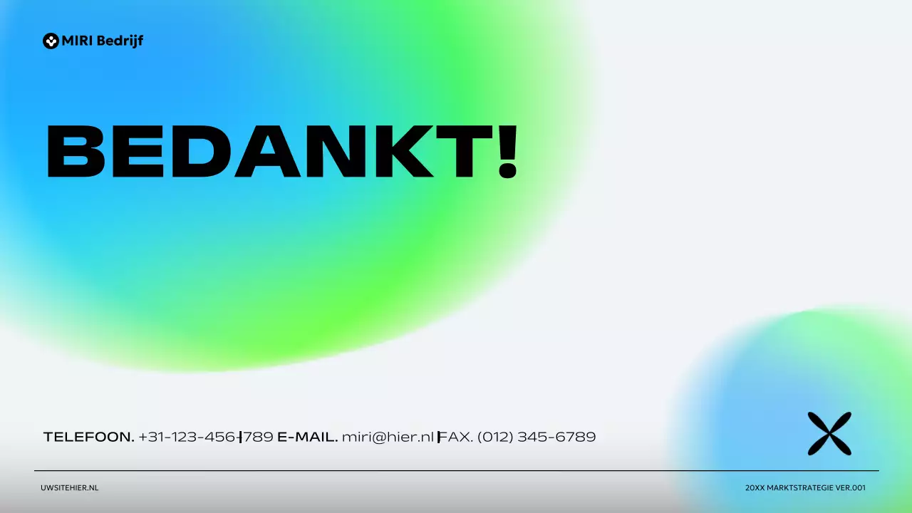 groen modern ondernemingsplan