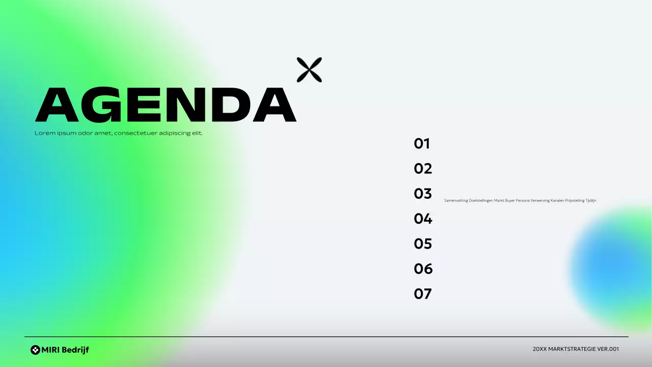 groen modern ondernemingsplan