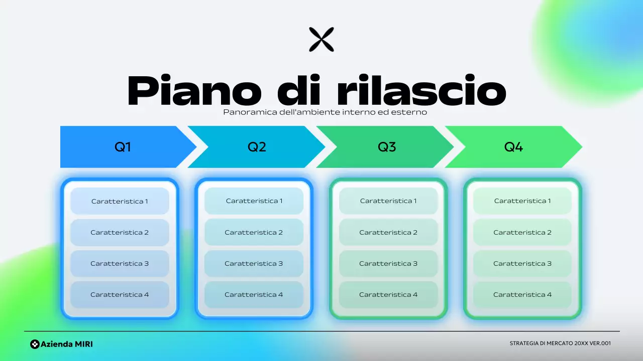 piano aziendale verde moderno