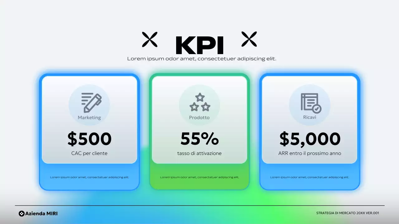 piano aziendale verde moderno