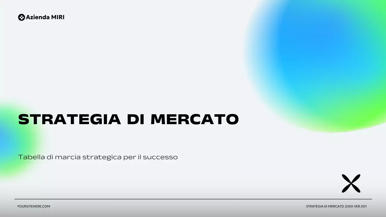 piano aziendale verde moderno