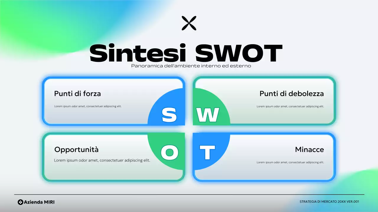 piano aziendale verde moderno