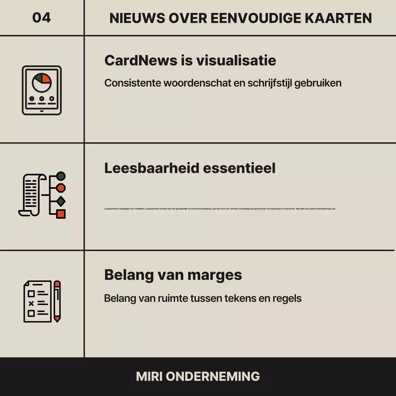 Advertenties Beige Modern CardNews