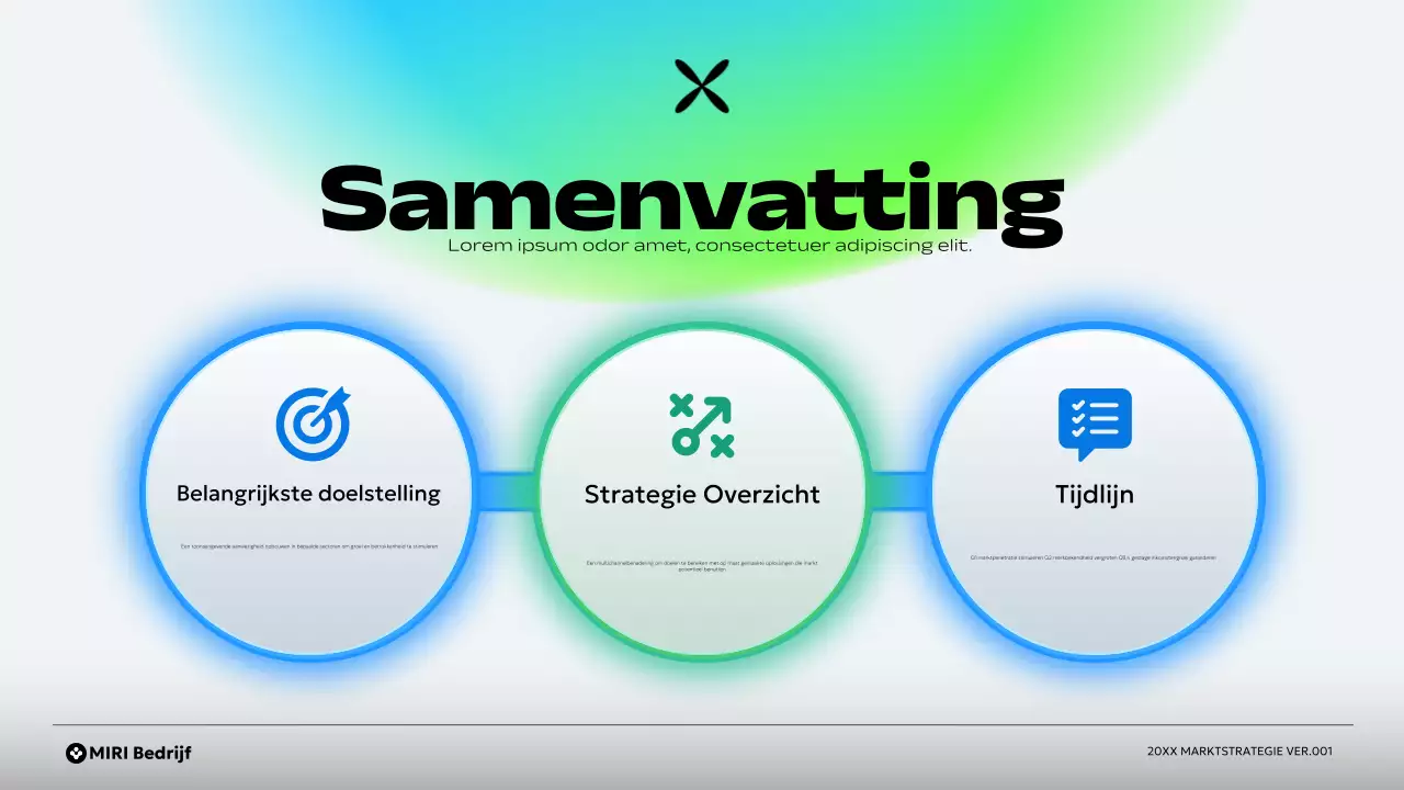 groen modern ondernemingsplan