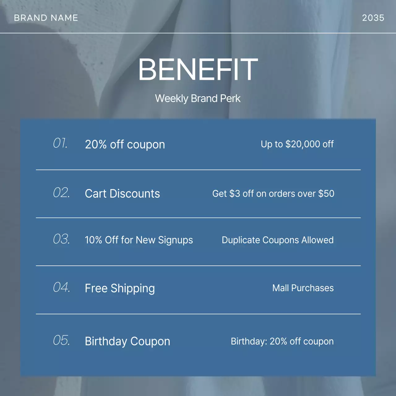 Promosi Merek Modern Biru di Instagram Carousel