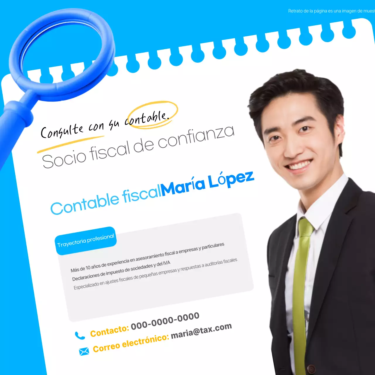 Calendario fiscal Blue Modern