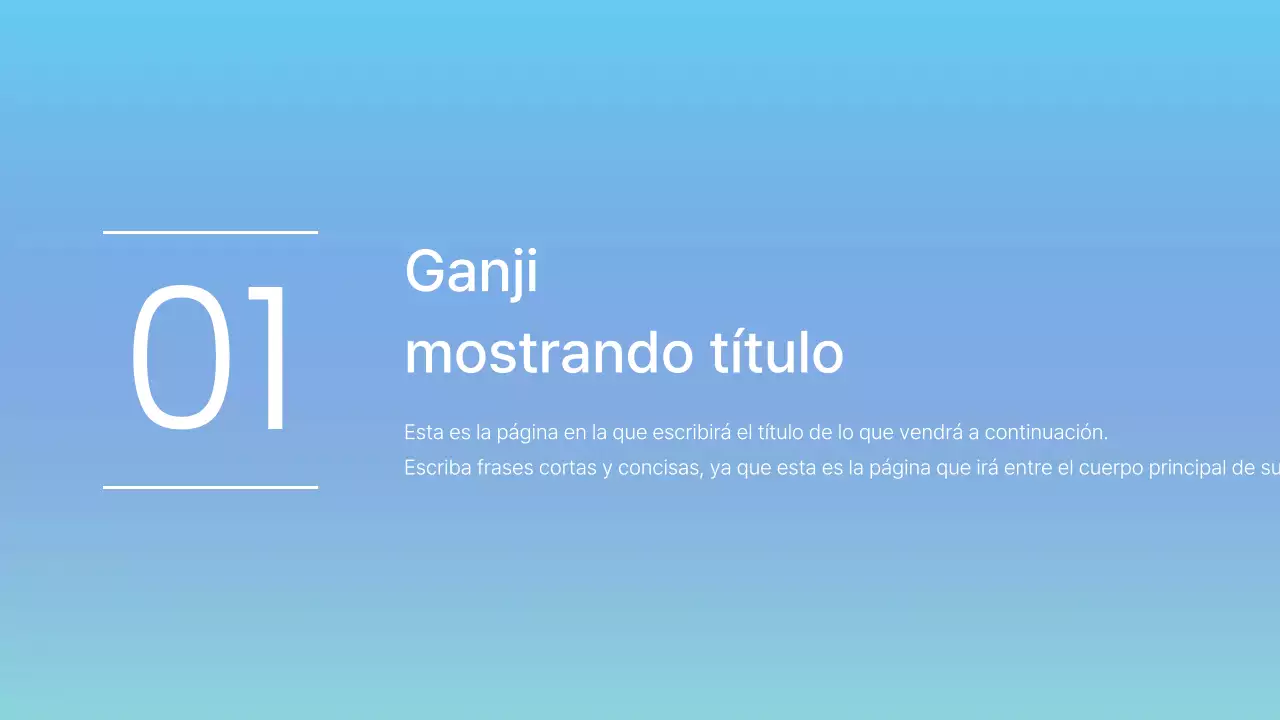 Informe empresarial minimalista en azul claro