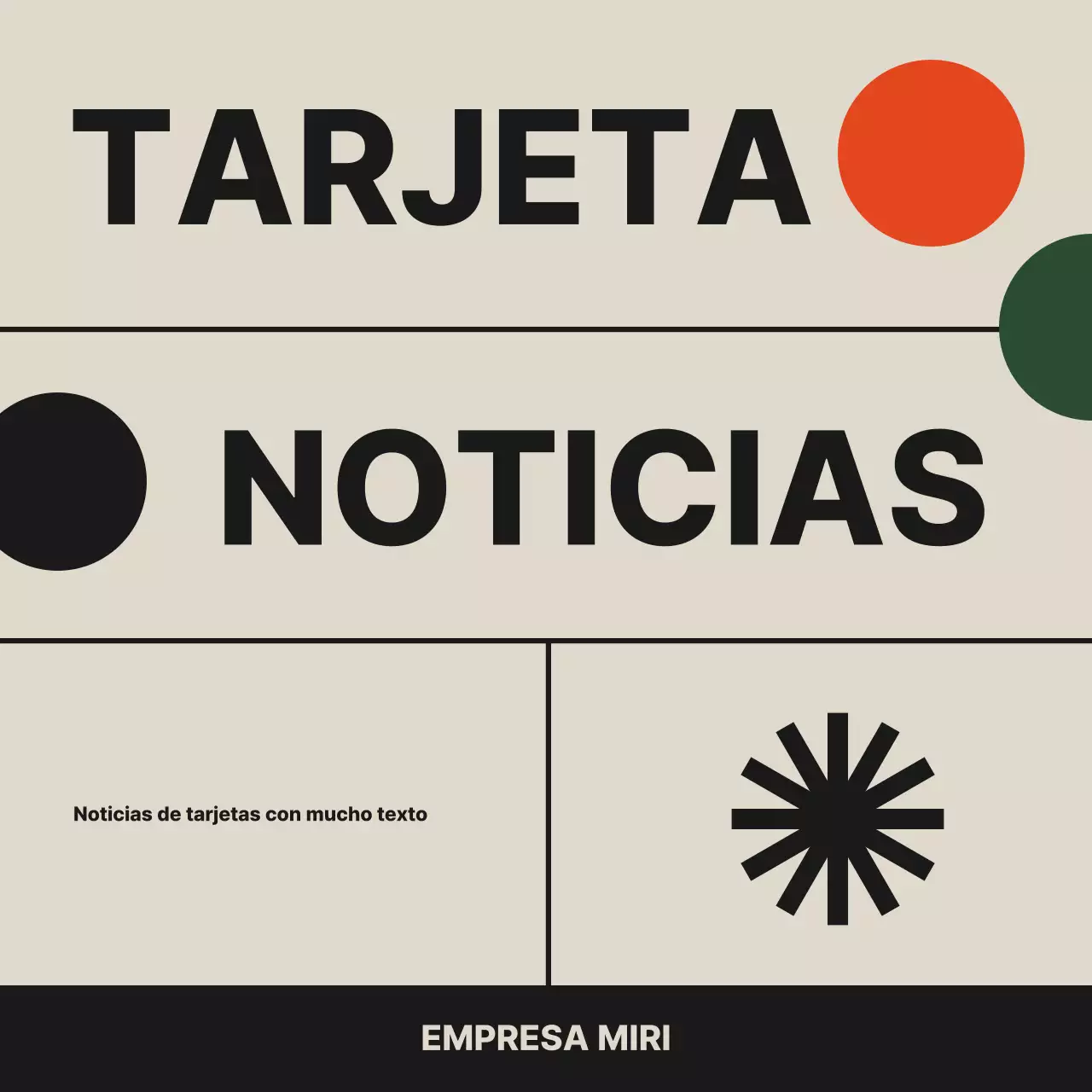 Tarjeta moderna beigeAnuncios
