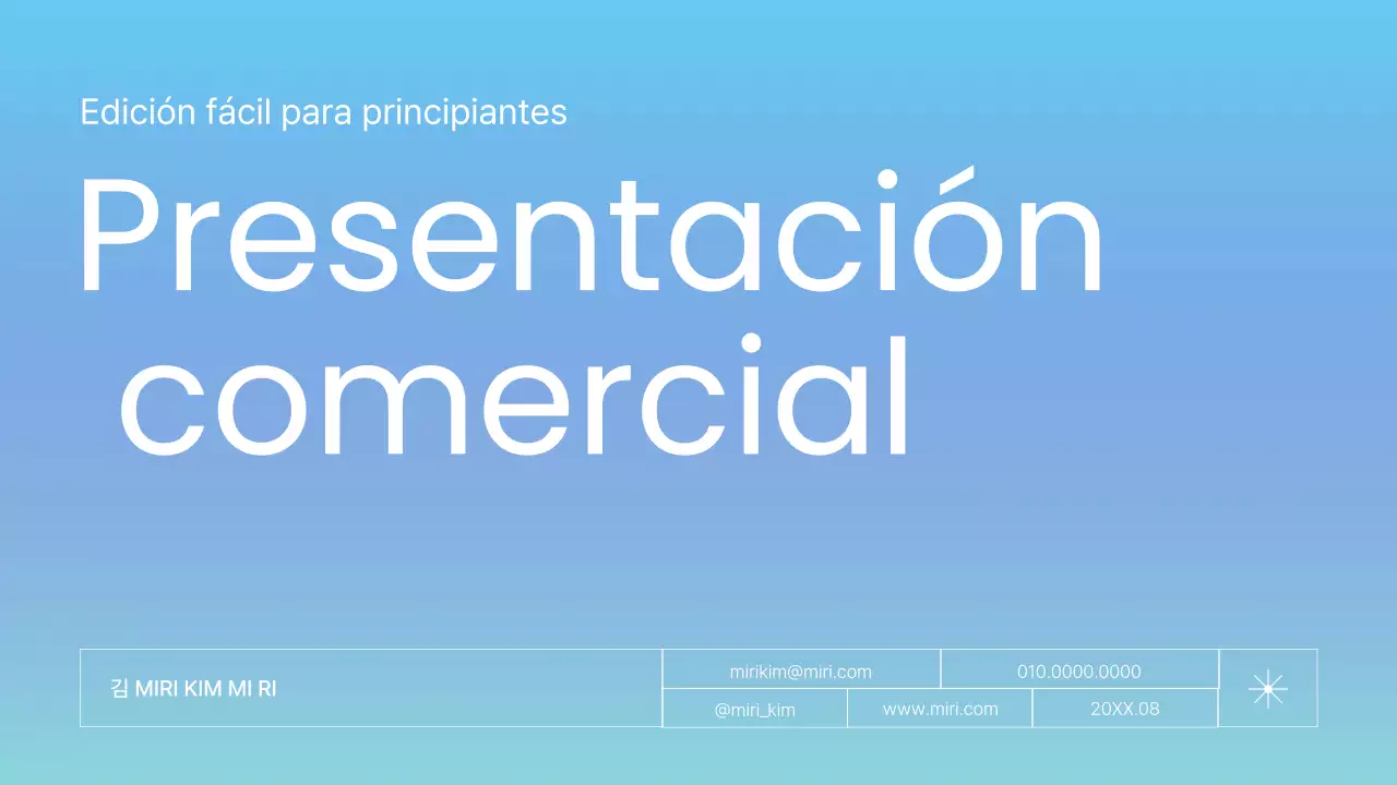 Informe empresarial minimalista en azul claro