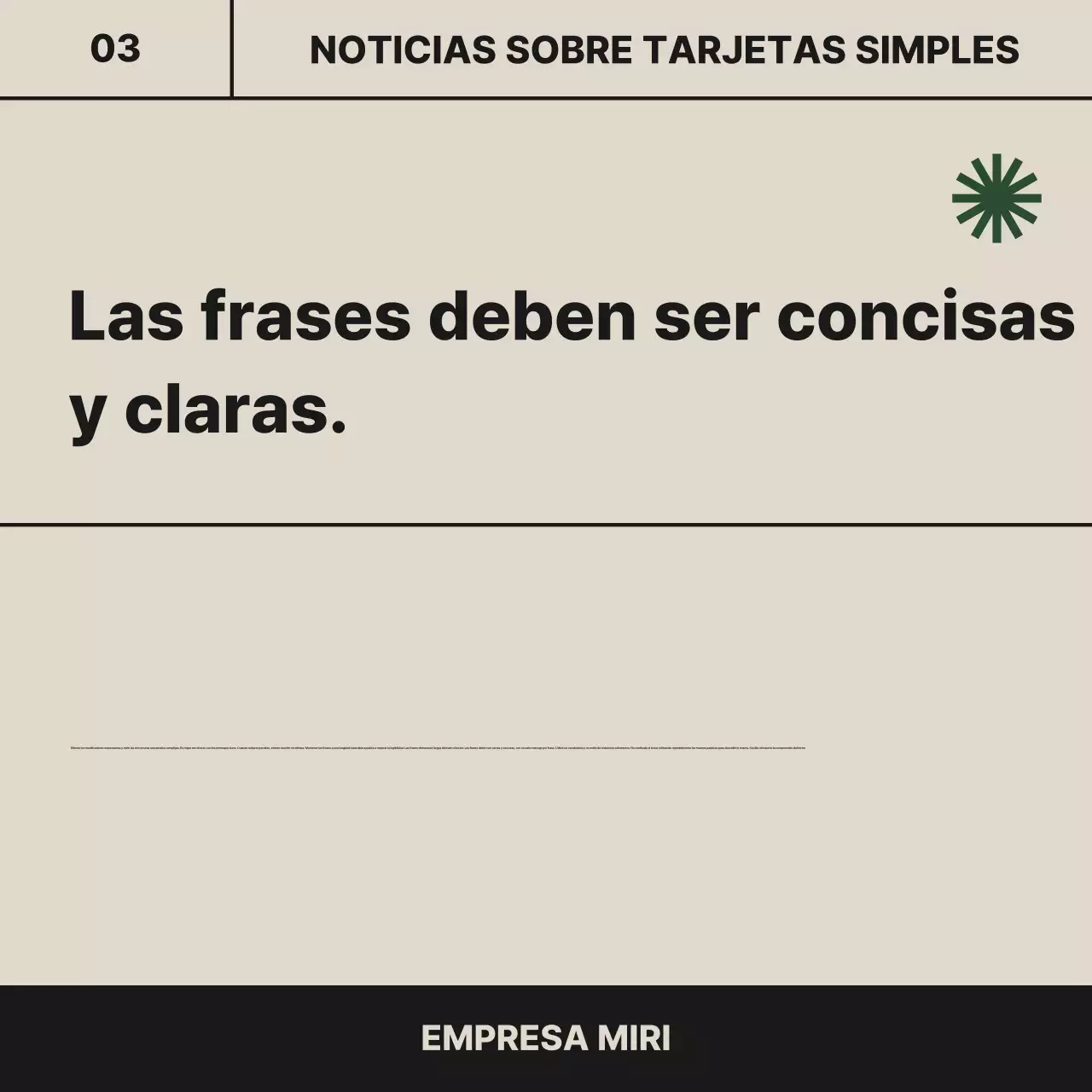 Tarjeta moderna beigeAnuncios