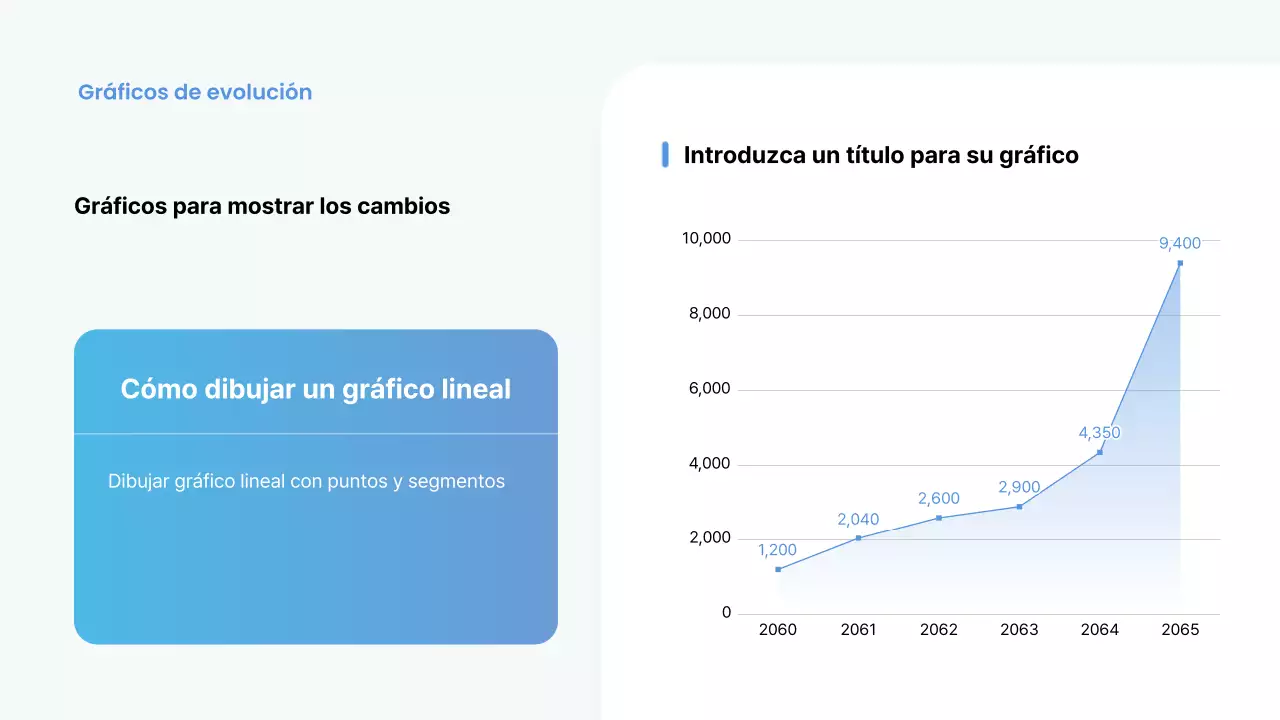 Informe empresarial minimalista en azul claro