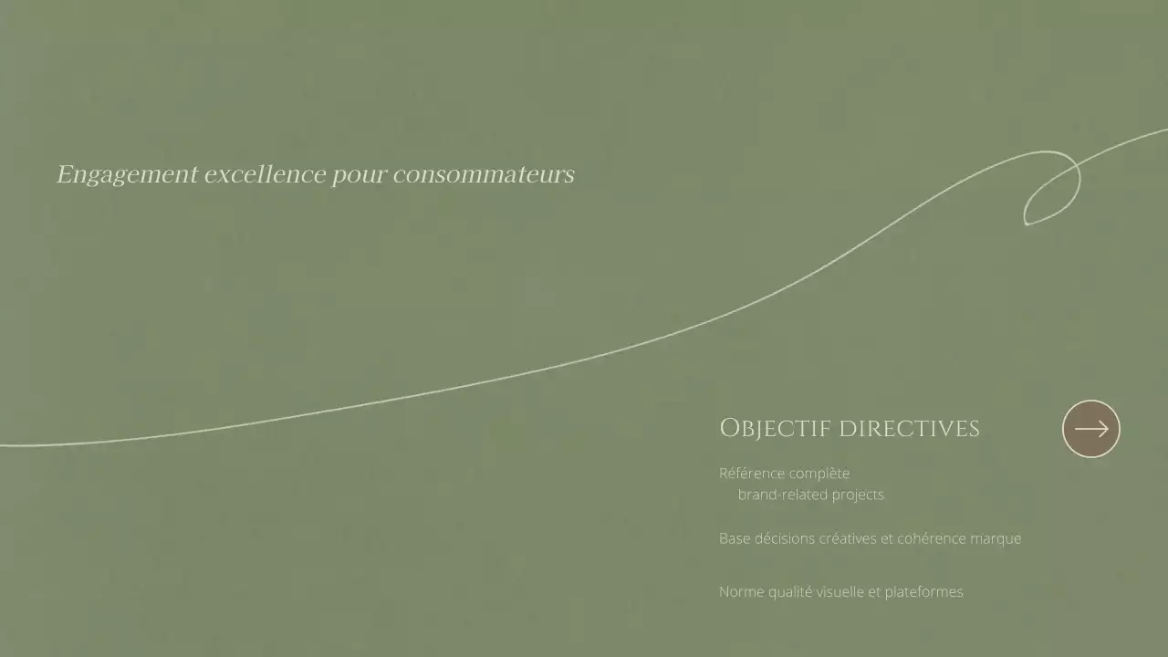 document d'orientation de la marque beige minimaliste