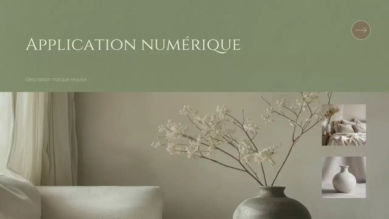 document d'orientation de la marque beige minimaliste