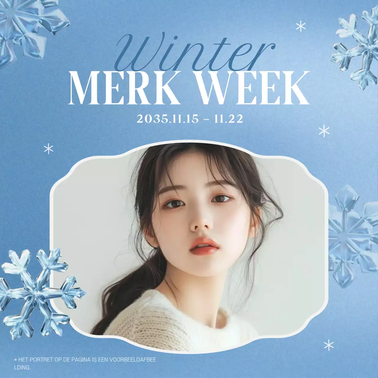 Blauwe moderne merkevenementen