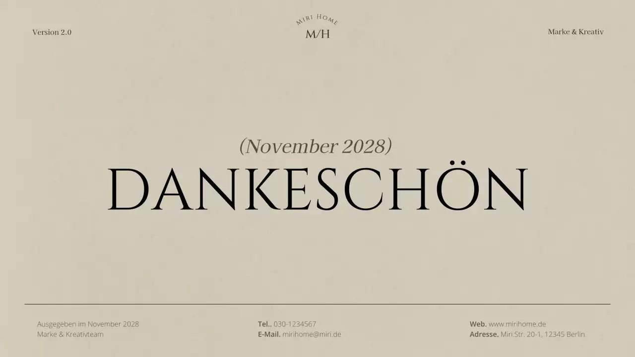 beige minimalistisches Markenrichtlinien-Dokument