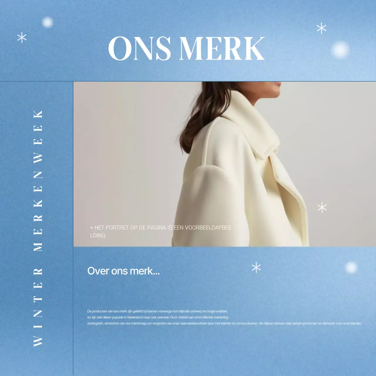 Blauwe moderne merkevenementen