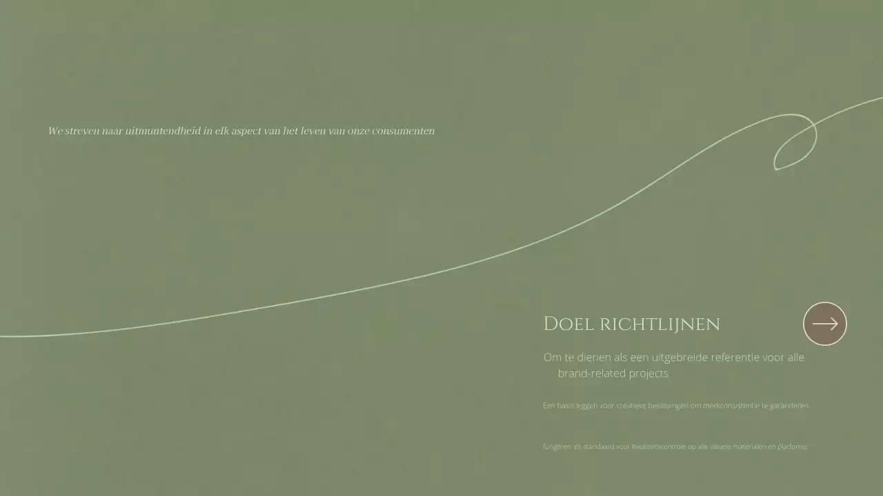 beige minimalistisch merk richtlijn document