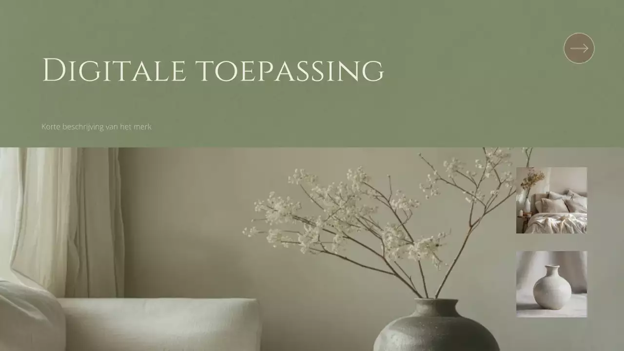 beige minimalistisch merk richtlijn document