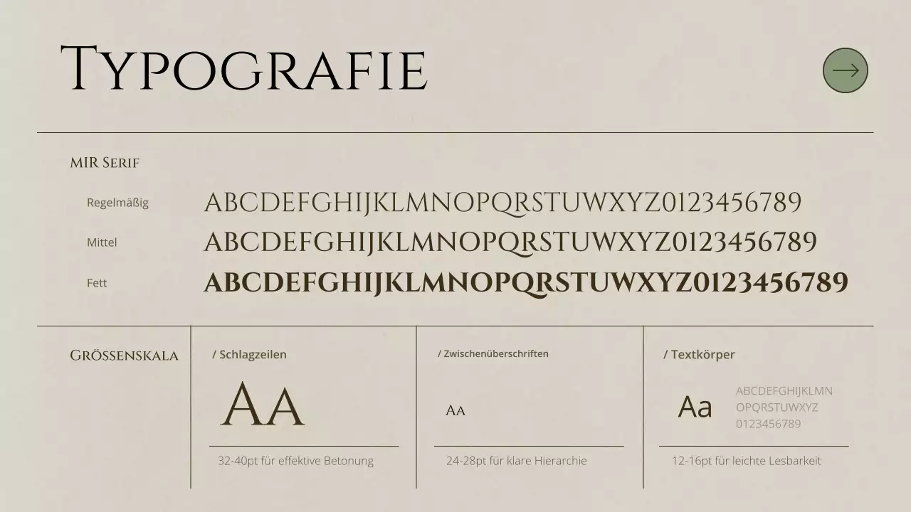 beige minimalistisches Markenrichtlinien-Dokument