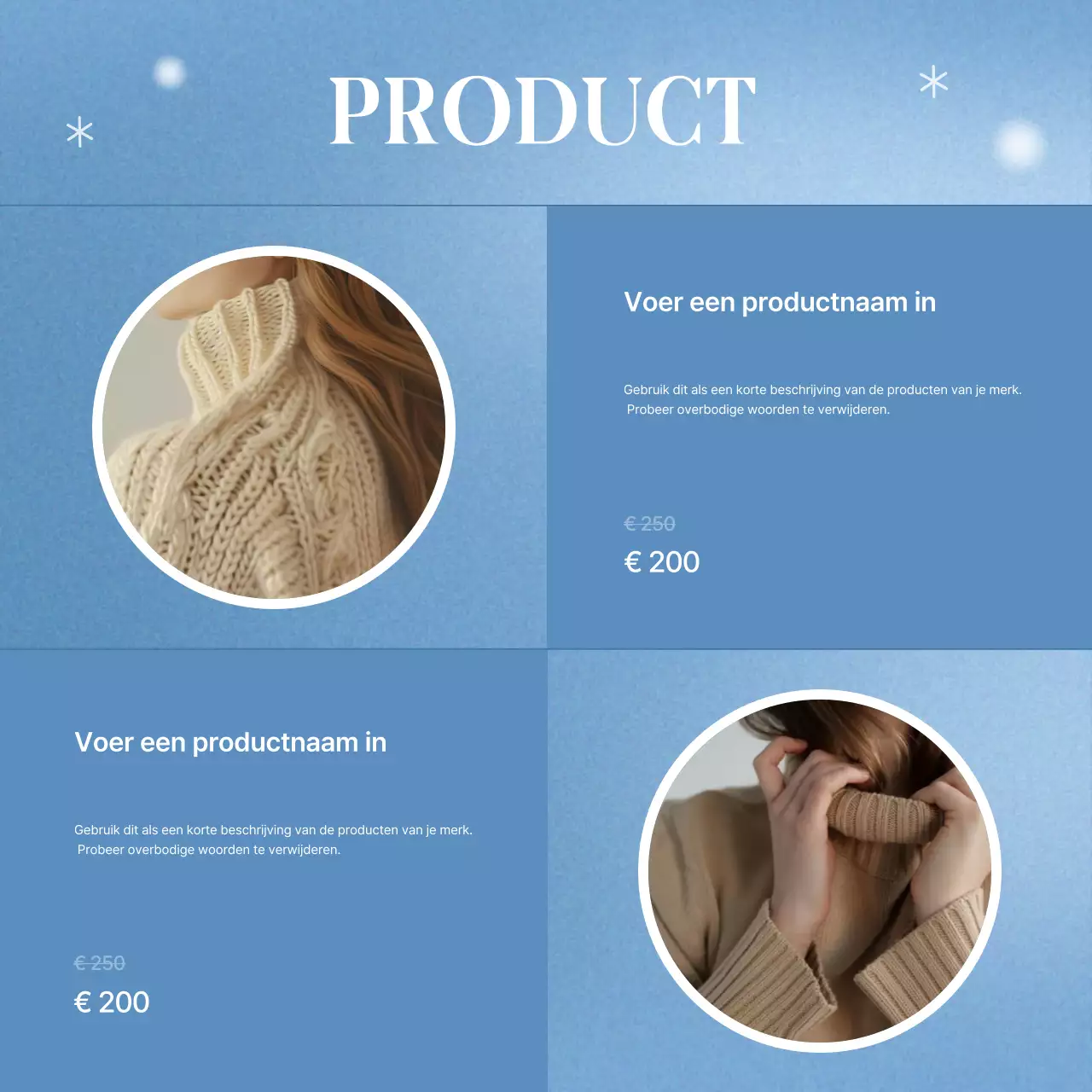 Blauwe moderne merkevenementen