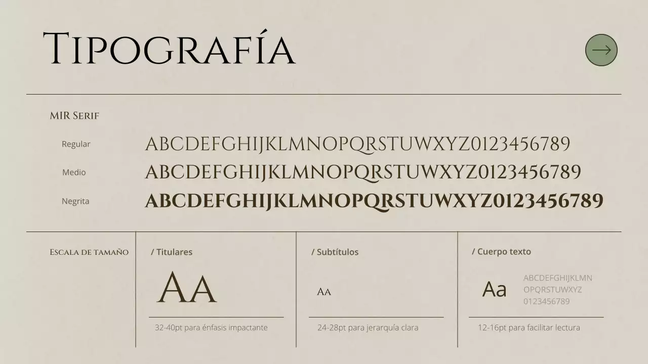 documento de directrices de la marca minimalista beige