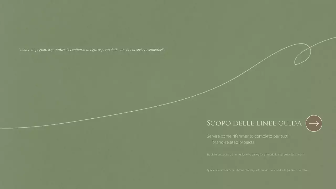 documento di linea guida del marchio minimalista beige