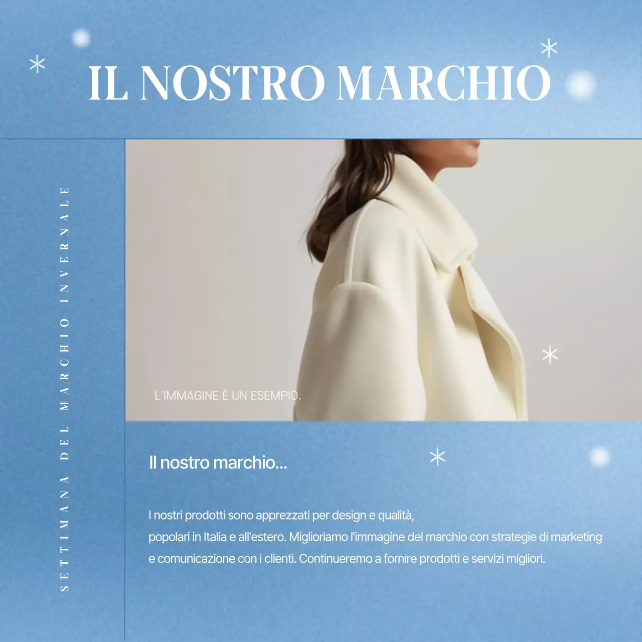 Eventi del marchio blu moderno