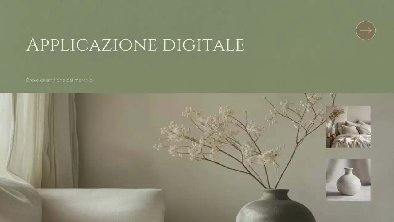 documento di linea guida del marchio minimalista beige