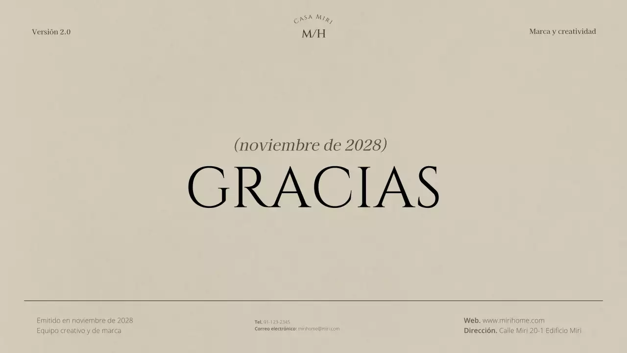 documento de directrices de la marca minimalista beige