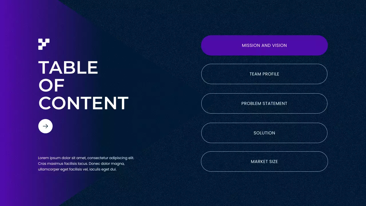 퍼플 모던 비즈니스 피치 프레젠테이션