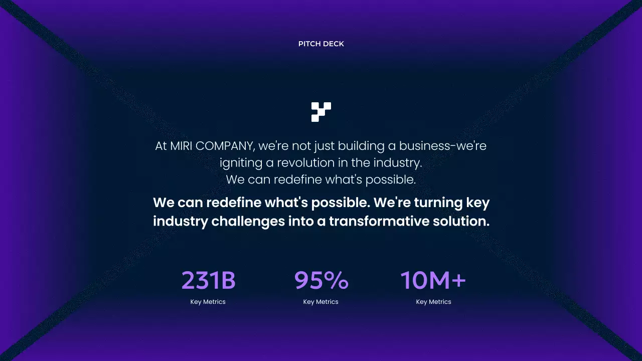 퍼플 모던 비즈니스 피치 프레젠테이션