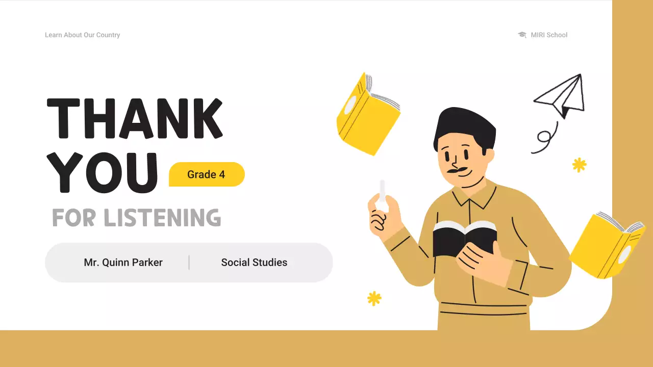 옐로우 심플 교육 가이드 프레젠테이션