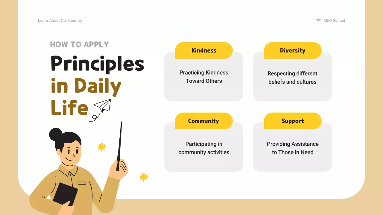 옐로우 심플 교육 가이드 프레젠테이션