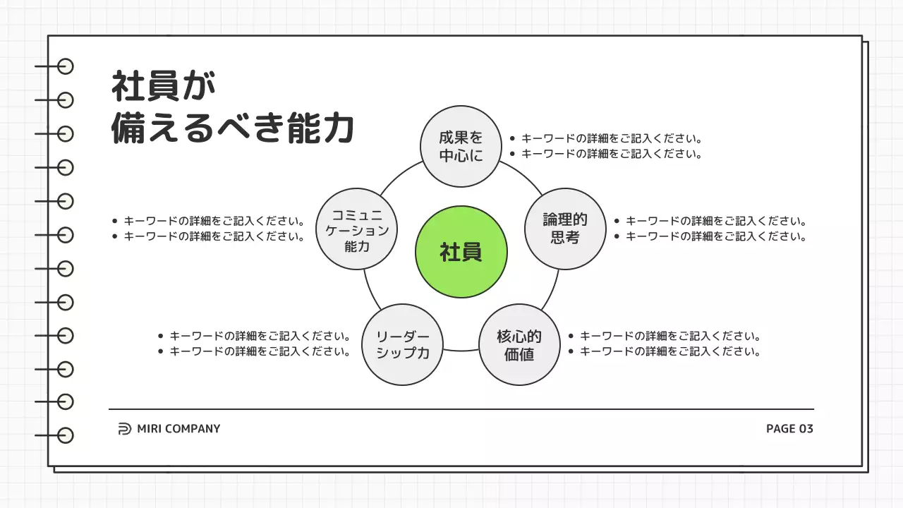 白 シンプル 研修 資料 プレゼンテーション