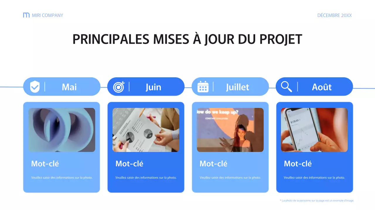 document de rapport d'activité moderne bleu