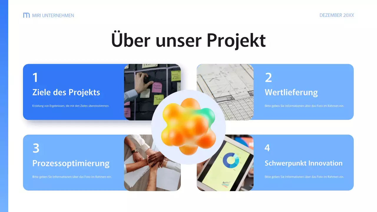 blue modern business report Dokument