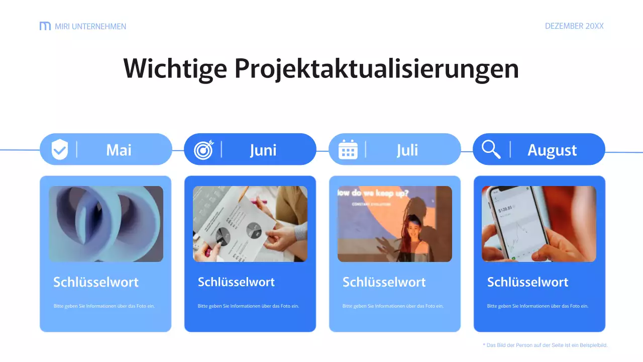 blue modern business report Dokument