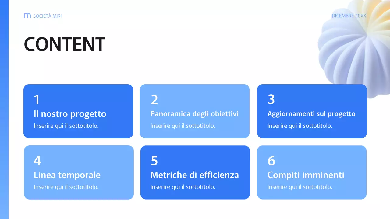 documento di relazione aziendale blu moderno
