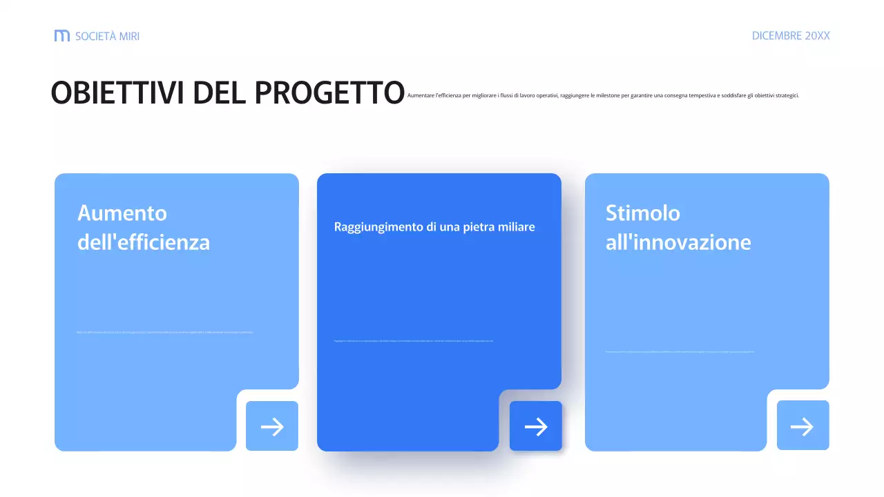 documento di relazione aziendale blu moderno