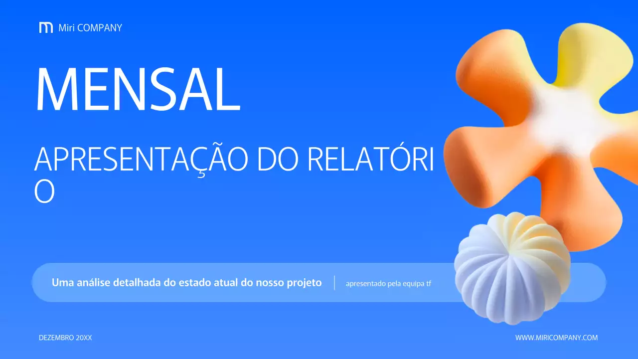 documento de relatório empresarial moderno azul