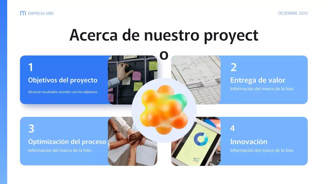 documento blue modern business report