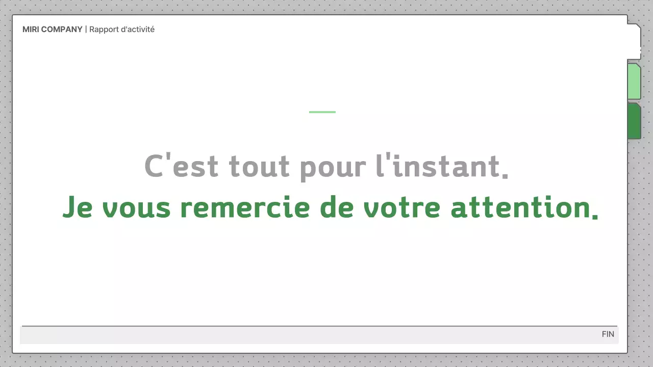 Description des rapports d'activité par défaut en gris