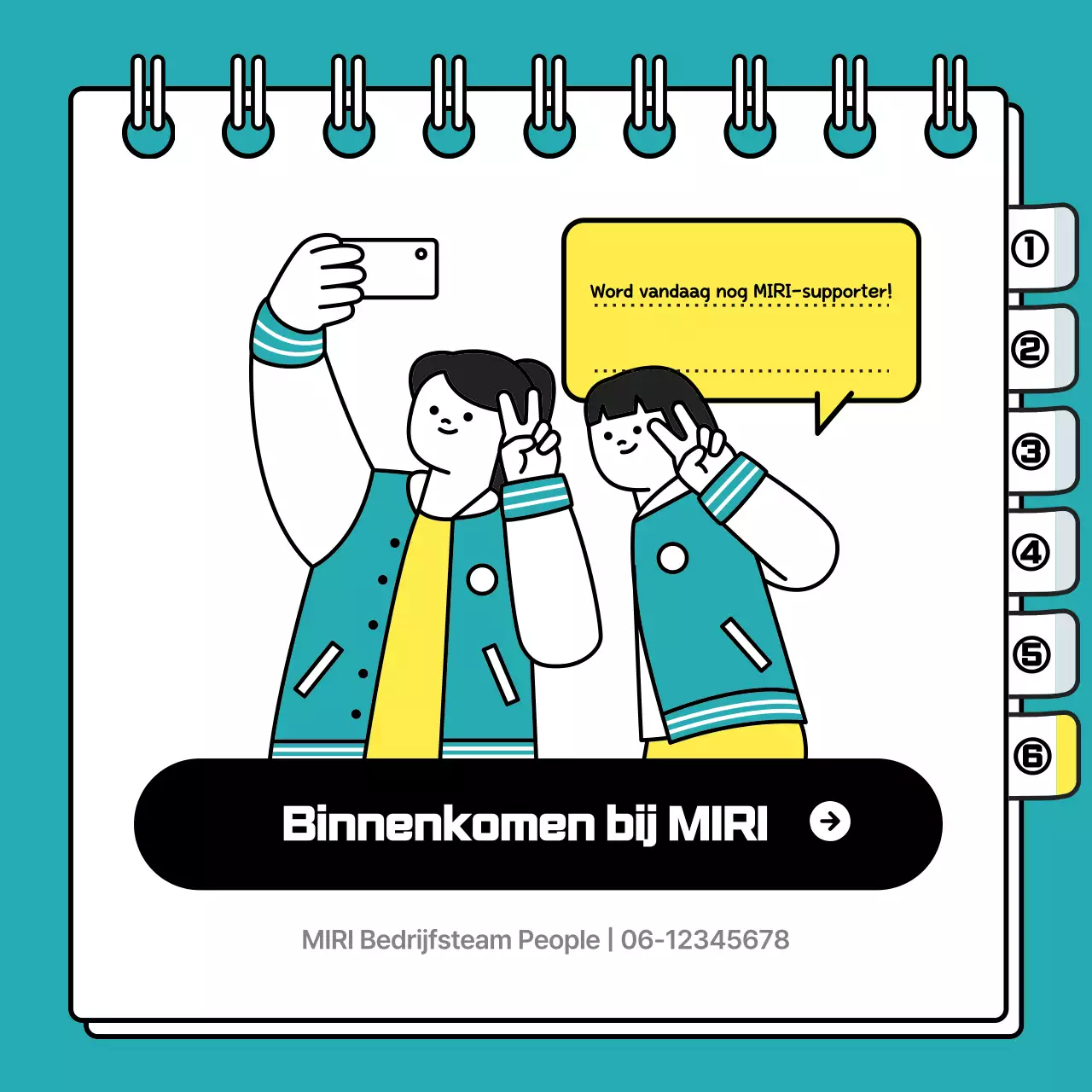 Lichtblauwe, schone zakelijke supporters wervingsbericht voor universiteitsstudenten