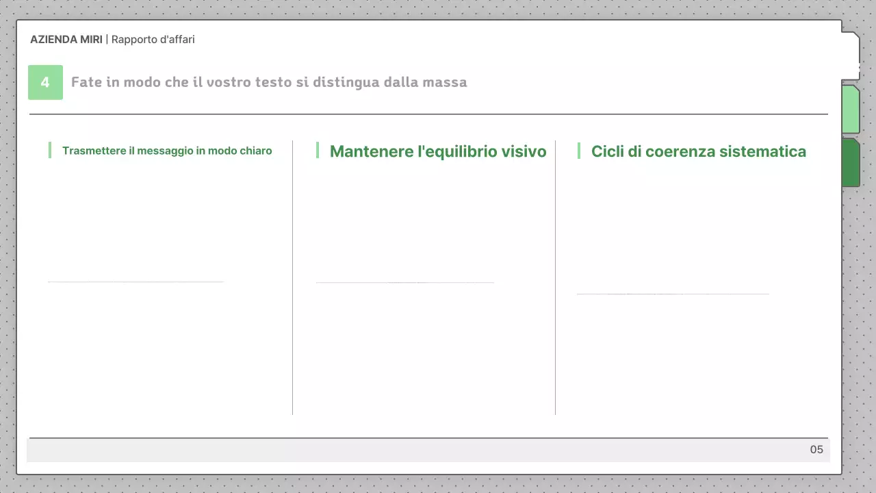 Descrizioni predefinite grigie dei rapporti di lavoro