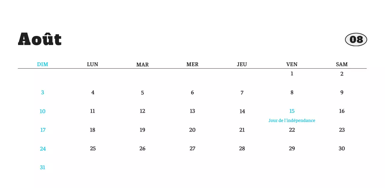 Calendrier photo blanc Neat Ballet Animal