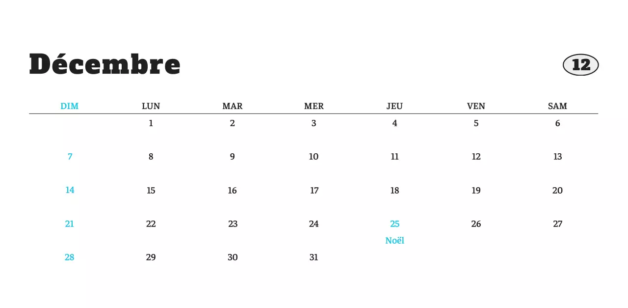 Calendrier photo blanc Neat Ballet Animal