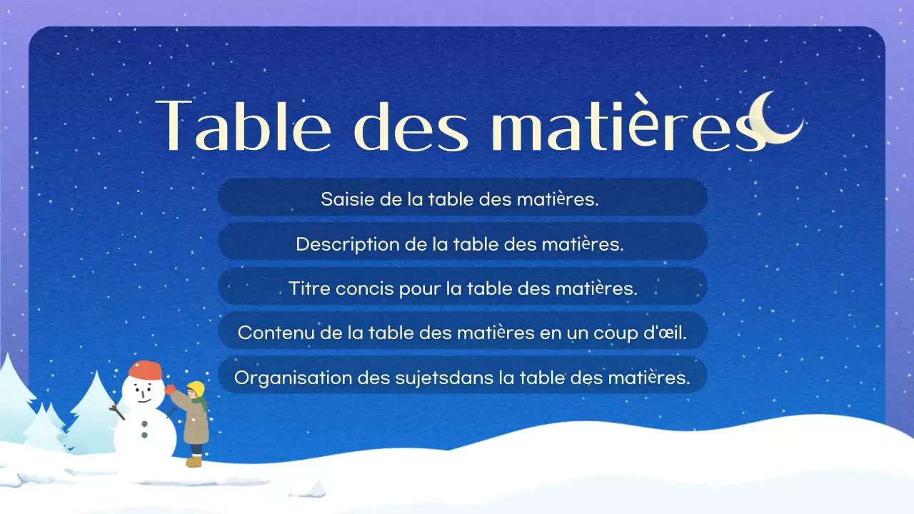 Arrière-plan hivernal simple et bleu Description