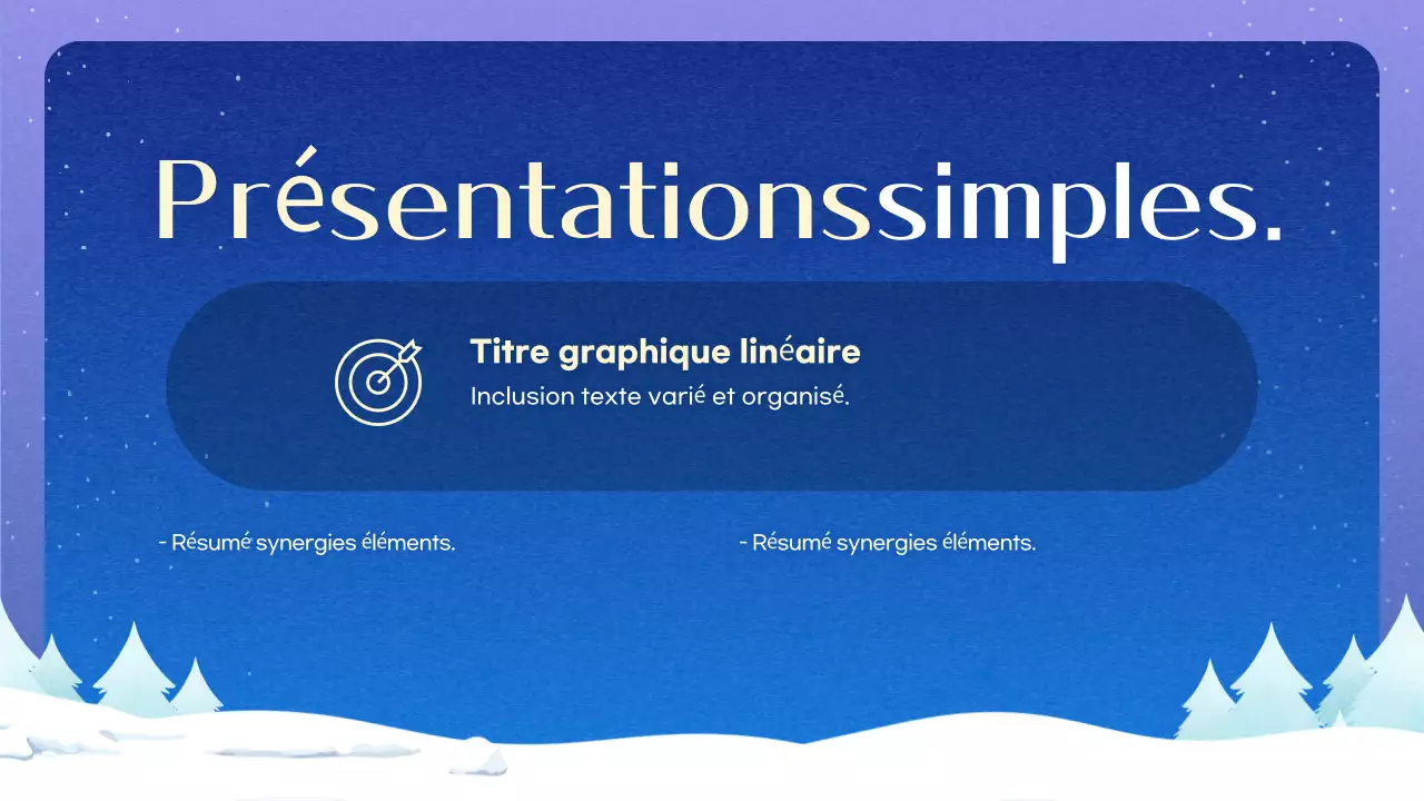 Arrière-plan hivernal simple et bleu Description