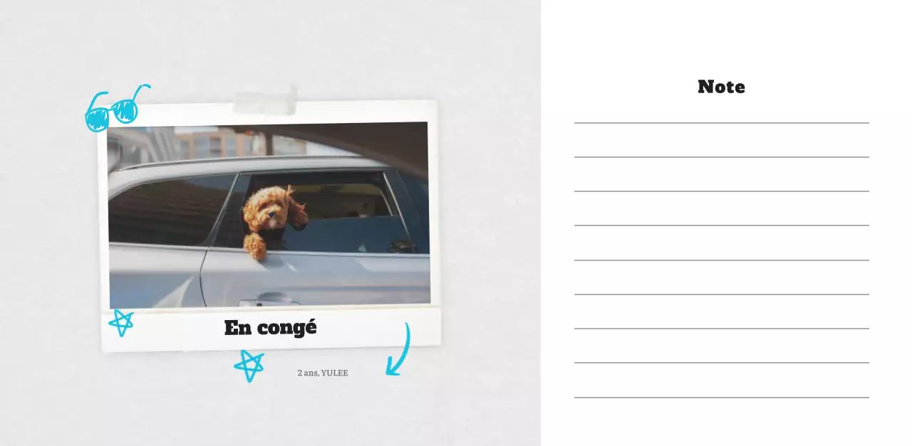 Calendrier photo blanc Neat Ballet Animal