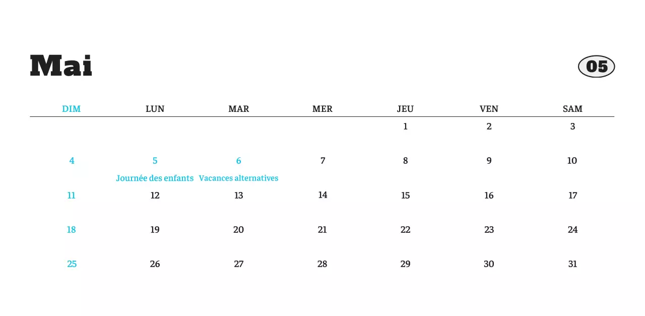 Calendrier photo blanc Neat Ballet Animal